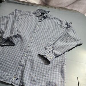 Johnnie-O Top Shelf Shirt Mens Plaid Check Long Sleeve Size XXL Button Up